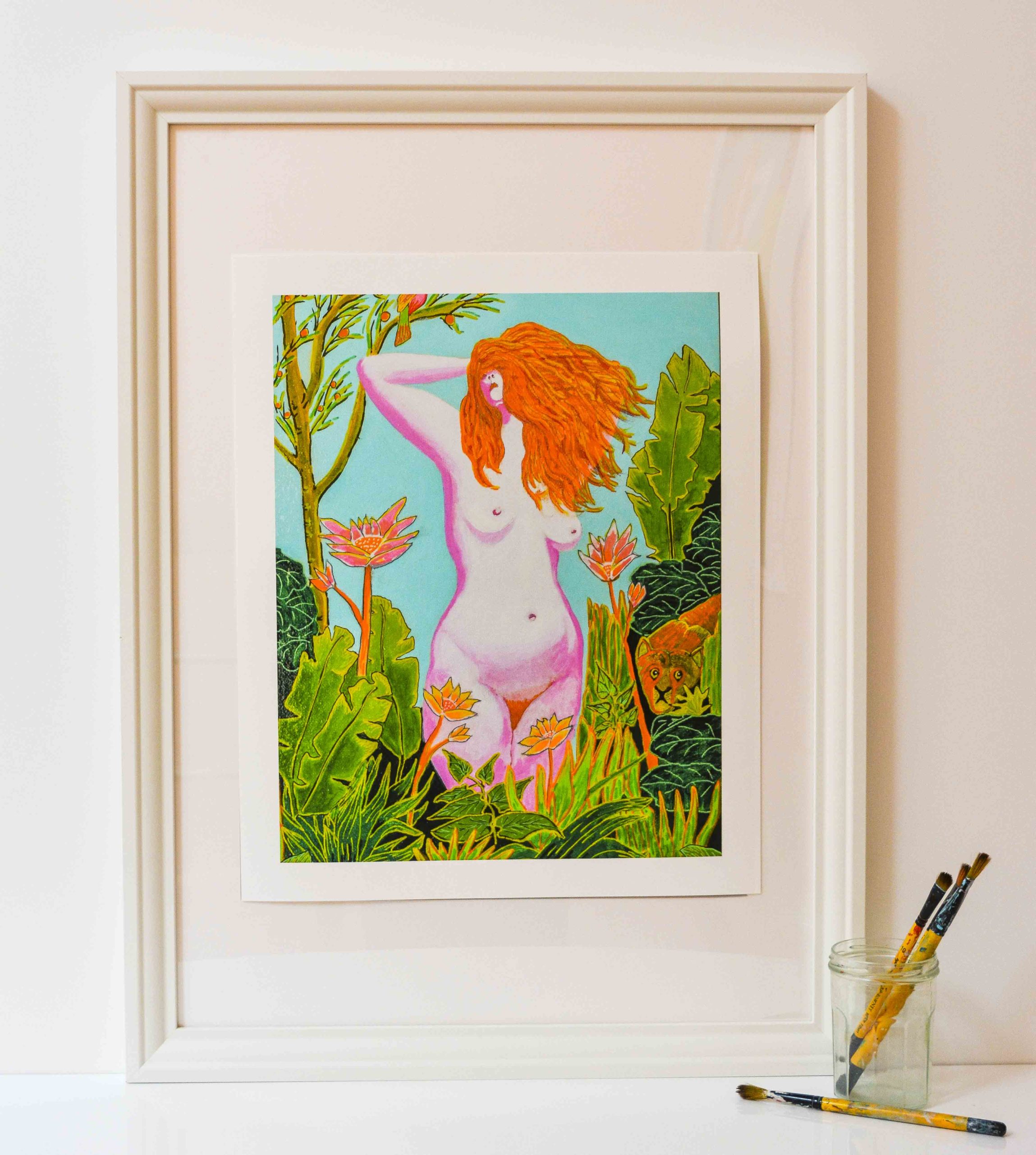 Venus In The Jungle I, limited edition print.