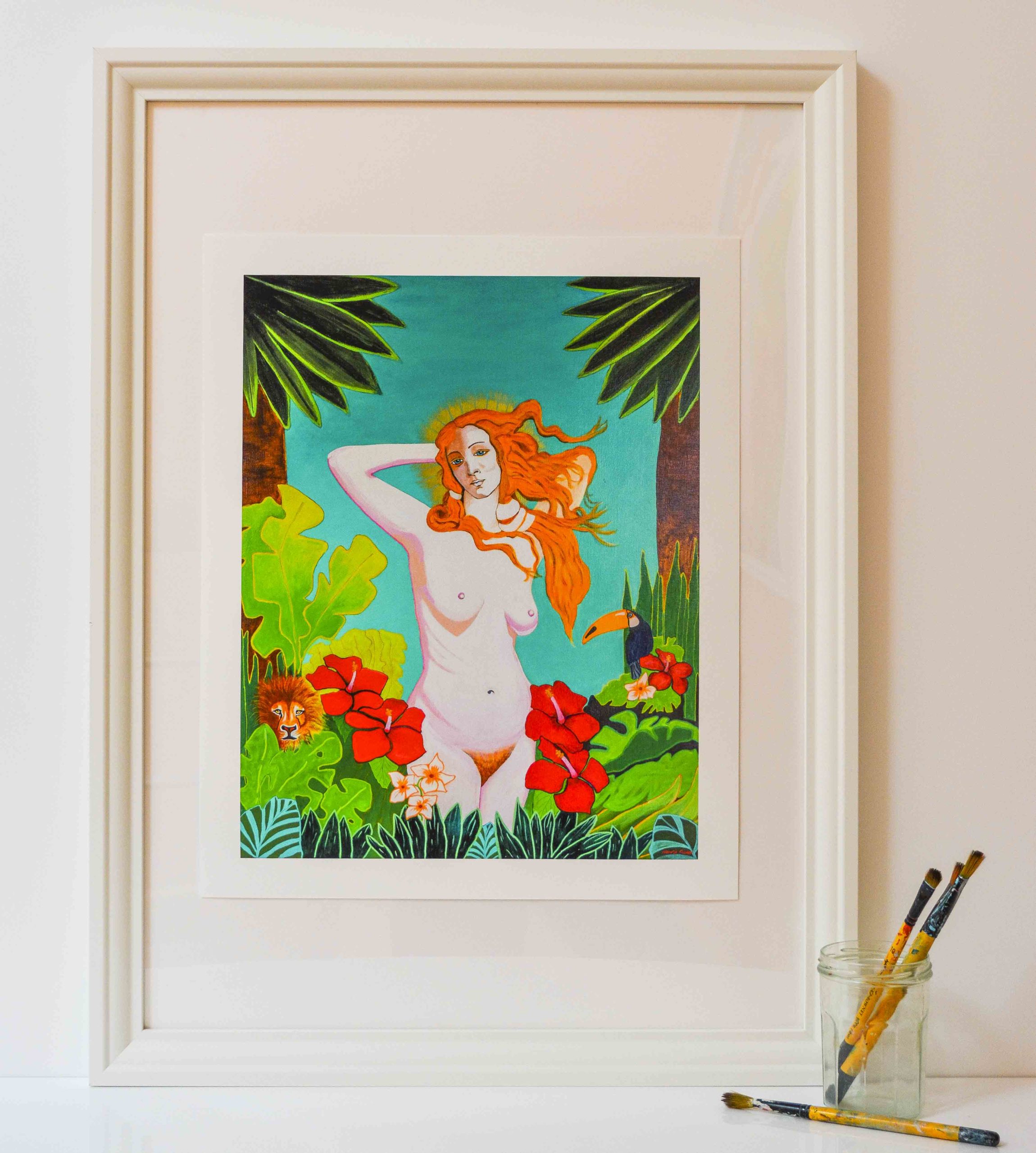 Venus In The Jungle II, limited edition print.
